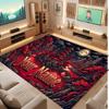 Fantasy Magic Theme Crystal Velvet Floor Rug Personalized Custom Name Text Warm Carpet Home Decoration