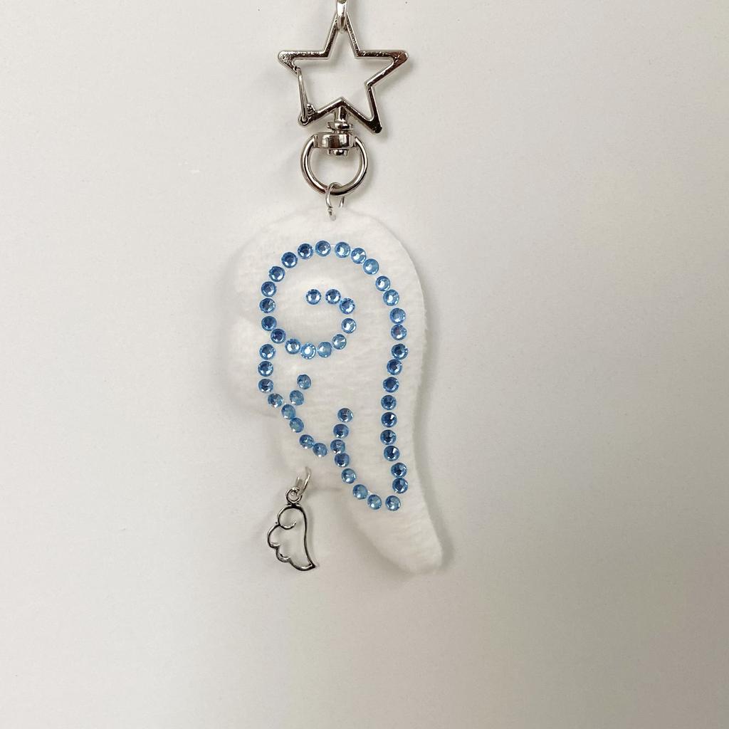 INS Stijl Retro Stof Ster Ketting Vleugel Hanger Sleutelhanger Y2K Engel Mobiele Telefoon Ketting Ornament Decoratie Accessoires Cadeaus