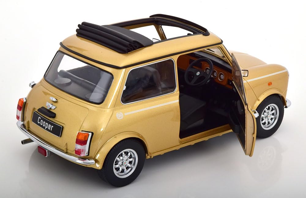 KK Scale Mini Cooper Sunroof Gold Metallic Drive Finished Product 1/12 Right-Hand