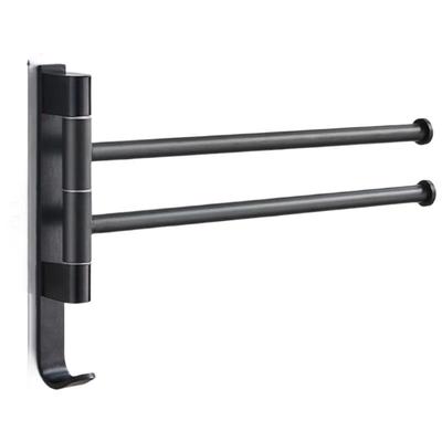 JINGRUIXIANG No-Drill Rotatable Towel Rack