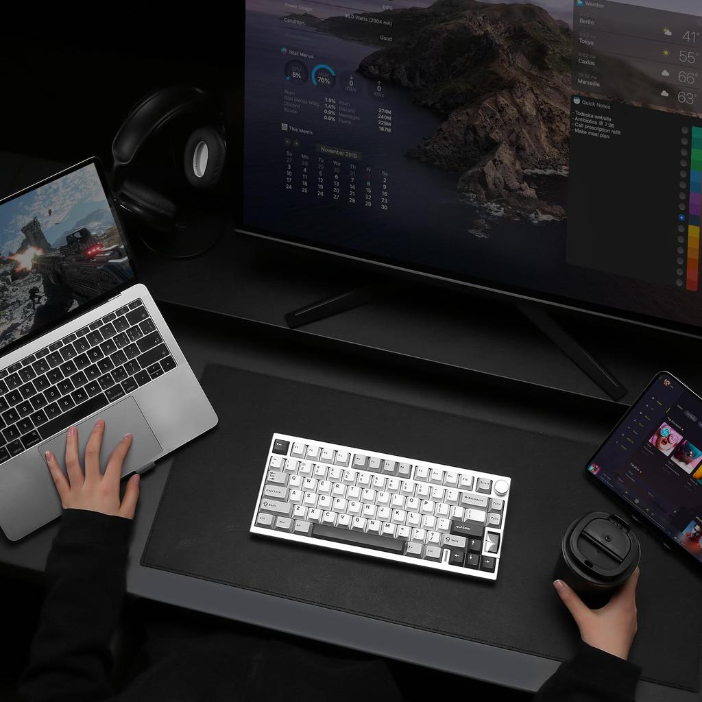 [YUNZII] AL80 Wireless Keyboard Cocoa Cream – Keyboard