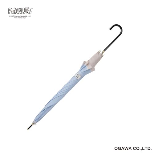 Ogawa (Ogawa) [2025] Long Umbrella, Jump Style, 60cm, 7 Ribs, Peanuts Snoopy/Saxophone Design, Water-Repellent, 90619