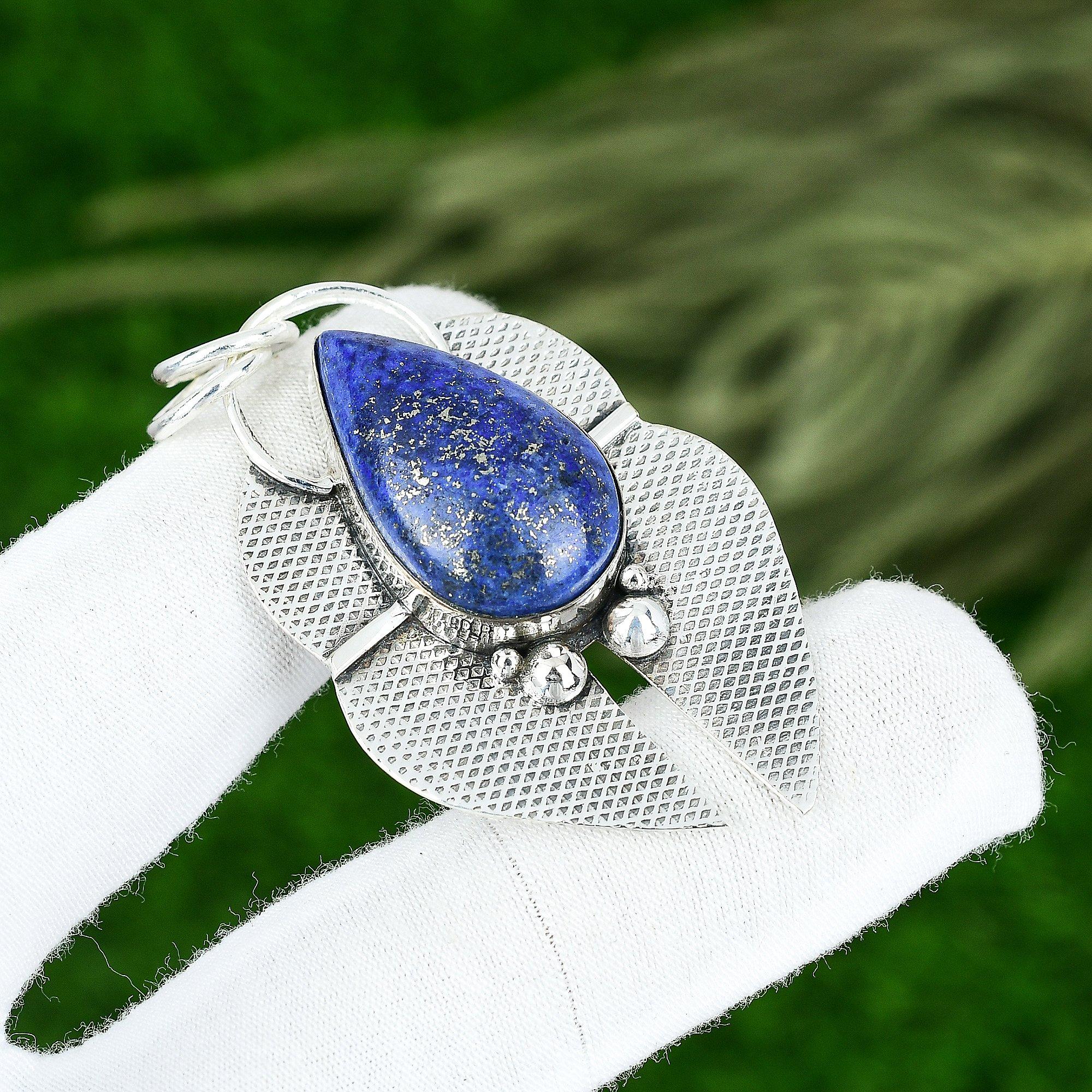 

Memorial Day Sale 925 Sterling Silver Natural Lapis Lazuli September New Pendant