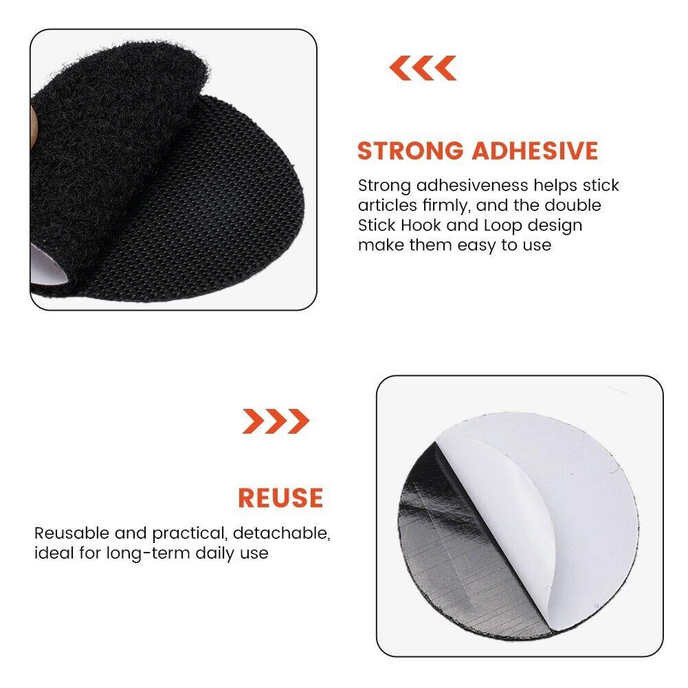 10pcs Round Rug Corner Gripper Hook and Loop Anti Slip Gripper Non Slip Mat Anti Skid Sticker for Hardwood Floor Carpet Area Rug for Home