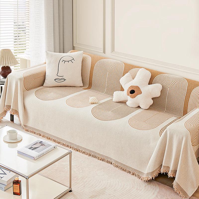 Chenille Sofa Cover Cloth Full Cover Four Seasons General Purpose Sofa Cushion Non-slip Leather Sofa Cover