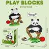 Le Cross-border High Meng Lan Giant Panda Building Blocks - Tiny Educational Toy for June 1st Children's Day