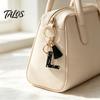 A-Z Charm Keychain Pendant, Sequins Star Letter with Tassel, Alphabet Initial Metal Keyring for Handbag Backpack Bag Pendant Key Holder