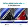 Real Soft Carbon Fiber For Toyota Camry 2018      2024 LHD RHD Car A-pilar Triangle Panel Interior Trim