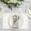 uxcell 50pcs White Lace Paper Doilies, 10 x 14" Rectangular Disposable Paper Placemats for Weddings, Birthdays, Cakes, Desserts, and Tableware