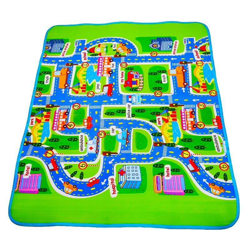 City Road Children Play Mat With Soft Foam Surface And Educational Design For Kids