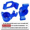 Aluminum Caster Block,Steering Blocks,Rear Stub Axle Carriers Upgrades Part for 1/10 WideMaxx/X-Maxx,RC Steering Block w/Bearings Hops up,RC Truck