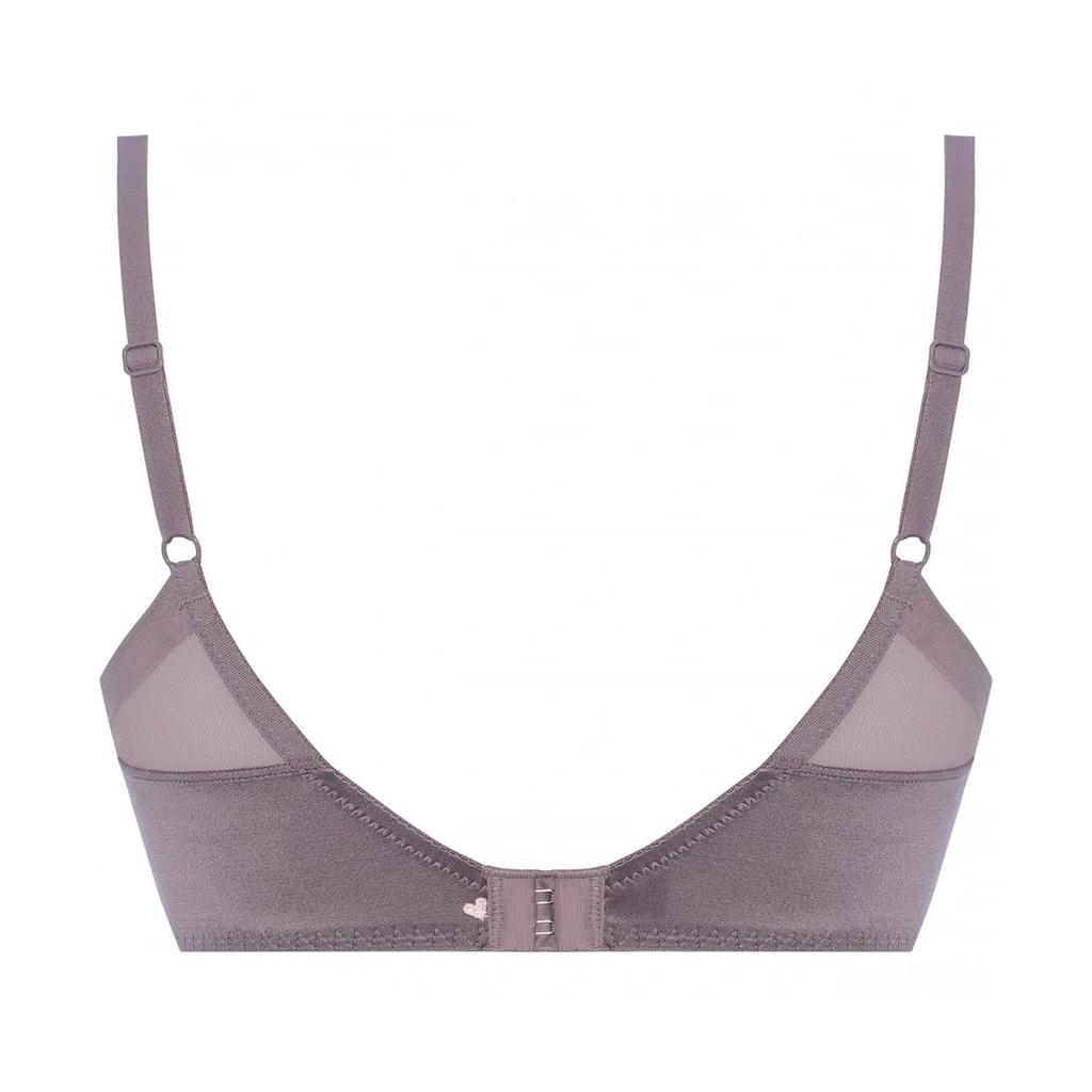 AMOSTYLE Dream Love M015 Size E75 Bra, Wireless, Slimline, Blossoms, (White),