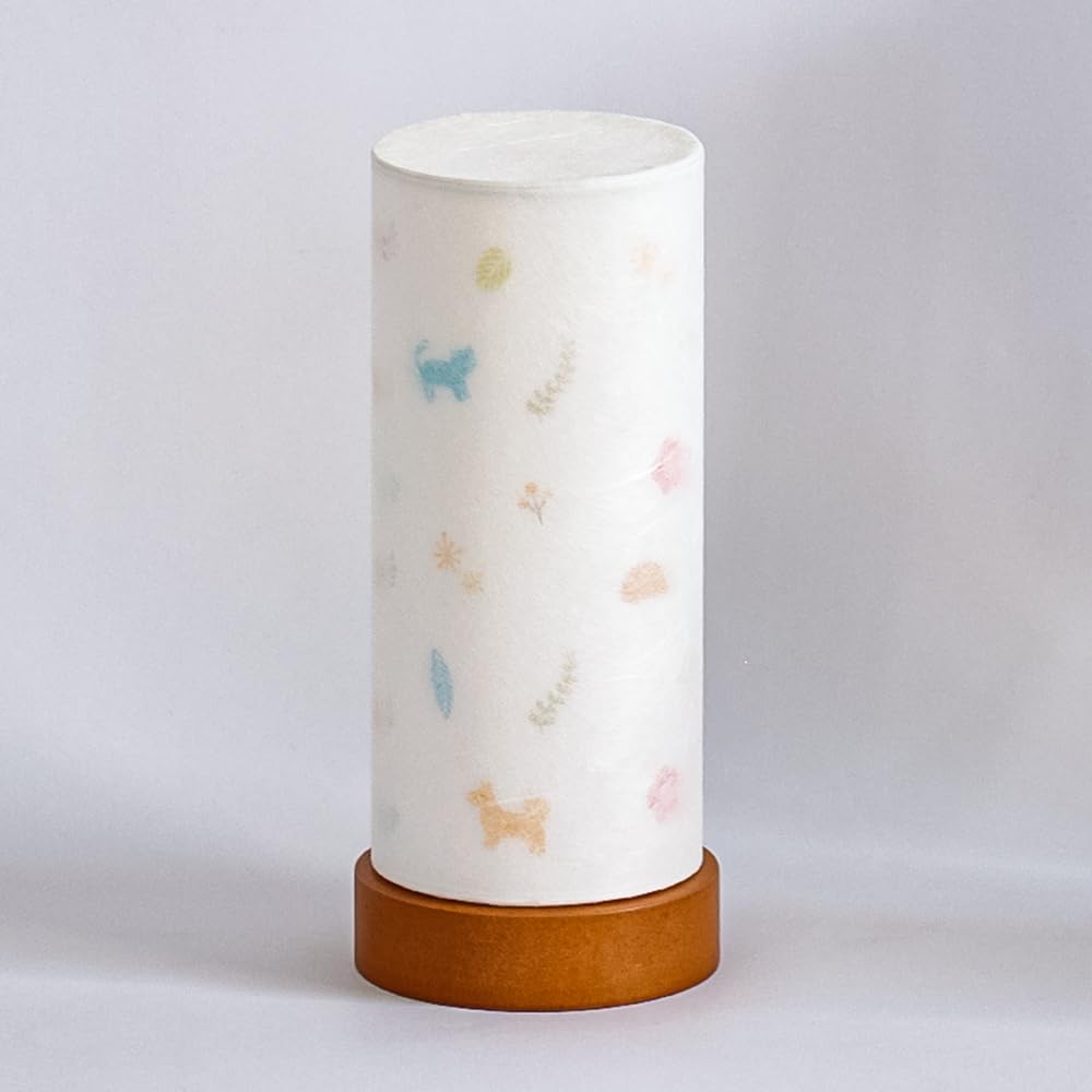 Bon Festival Lantern No. 2910P Japanese Lighting Lamp (Nordic Style) 18.5cm Tall, Cordless, LED, Double-Layered, Modern Japanese Lighting