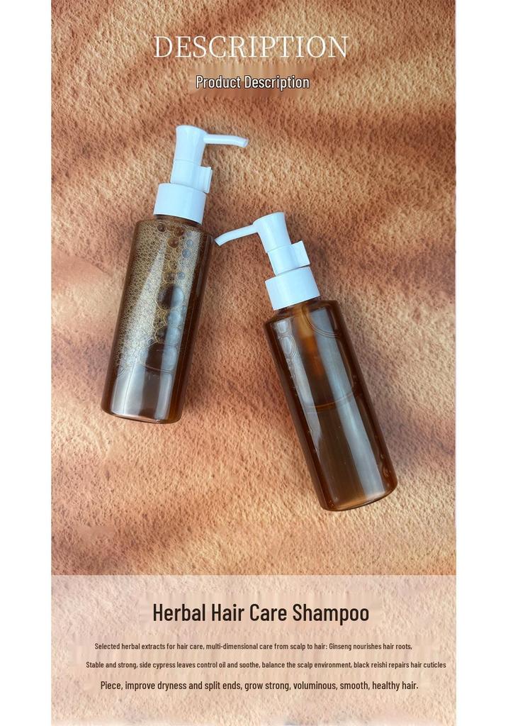 Herbal Shampoo with Chinese Plant Extracts for Soft, Nourished, Voluminous Hair and Oil Control