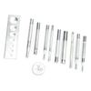 11PCS Manual Steel Tools Rivet Setter Kit Die Punch Snap Set  For Leather Crafts and Repairs