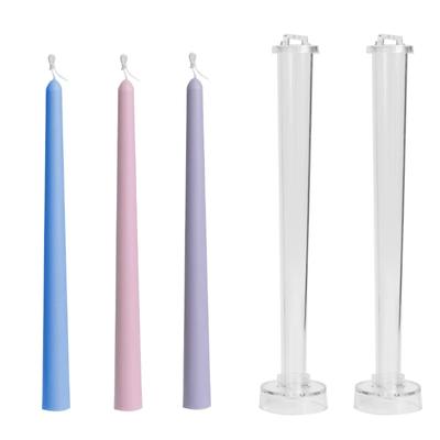New Church Candle Mold 3D Bracket Long Pole Candle Making Kit Acrylic Pc Plastic Mould Candlelight Dinner Candles Handmade Diy