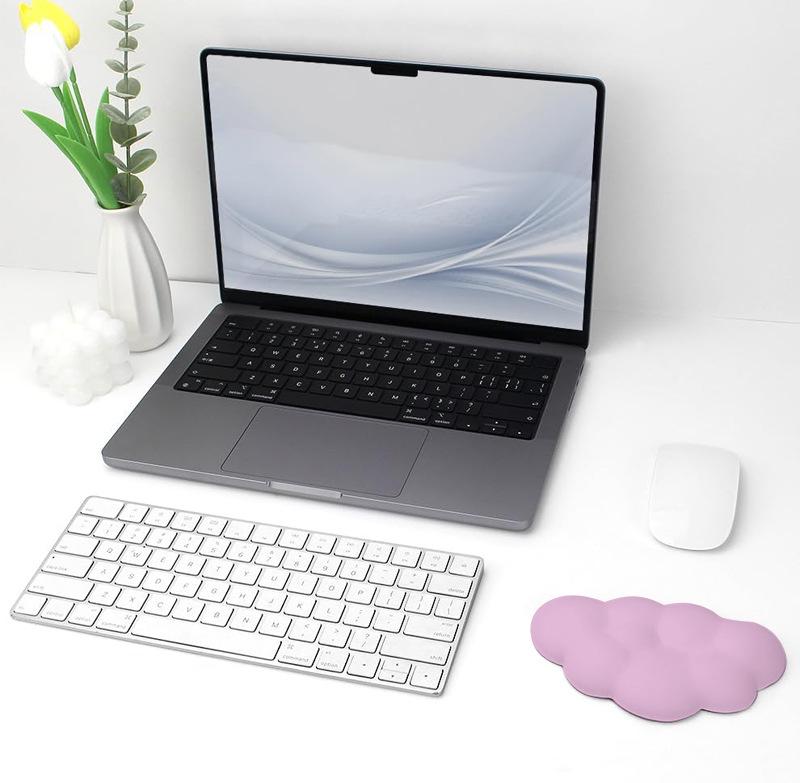 Ultra-Soft Memory Foam Cloud Keyboard Wrist Rest - Non-Slip Desktop Hand Support for Girls.