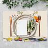 Watercolor Line Flowers Placemat Set of 4 Spring Summer Floral Placemats Seasonal Table Mats for Indoor Outdoor Home Kitchen Dining Decor Party Farmho