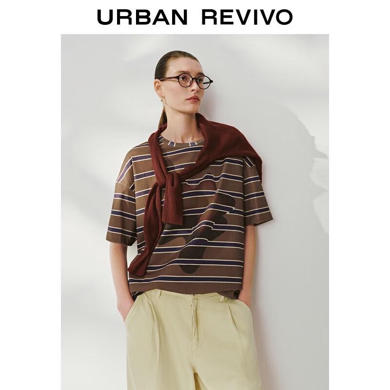 UR Women s Color-block Stripe Cotton T-Shirt S