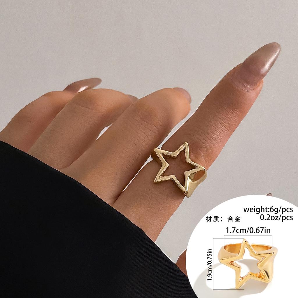 Accessories, simple sweet and cool titanium steel star neck necklace, versatile thin chain geometric metal item decoration