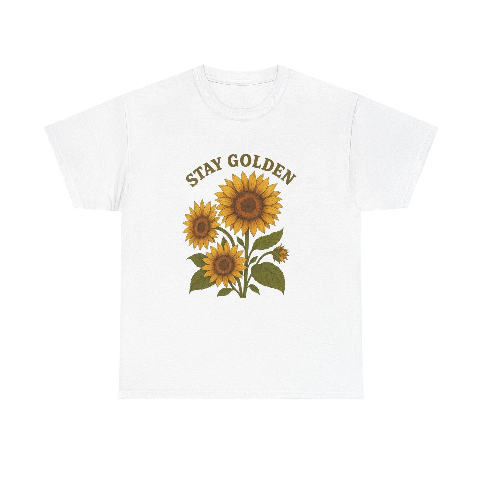 

Stay Golden Sunflower T shirt, Unisex Tee, Graphic Tee, Floral Shirt, Nature S