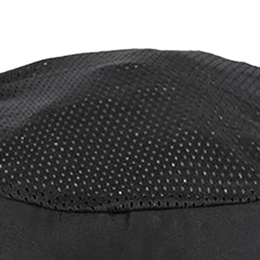 Chef Hat Adjustable Size Top Vent Breathable Cotton Polyester Fiber Black Chef Cap for Restaurant
