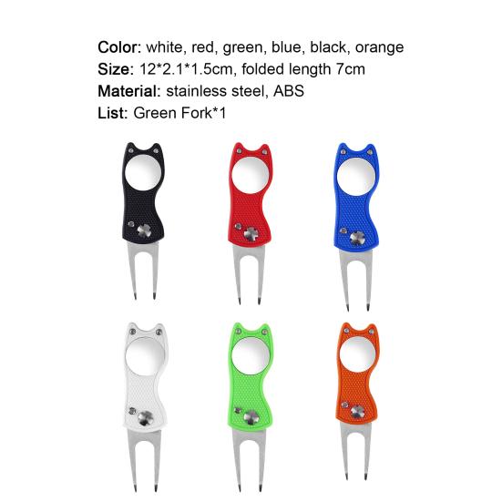 Golf Divot Tool Anti-oxidation Multi-functional Repair Tool Less Damage to Greens Golf Divot