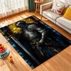 1PC Knight In Armor Portrait Print Carpet Rug for Living Room Bedroom Sofa Doormat Home Decor Non-slip Floor Mat