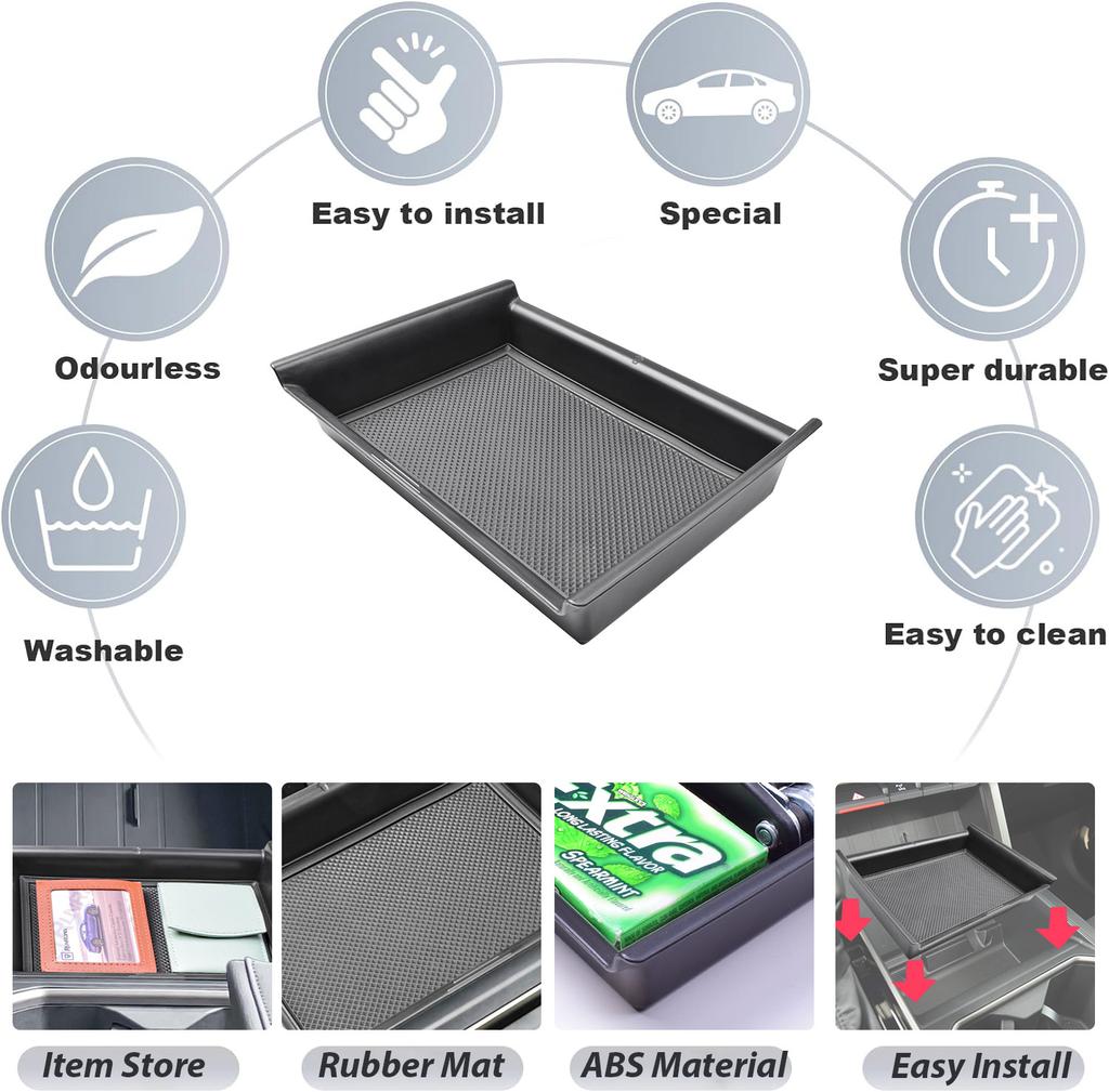 For 2025 2025 2025 2025 Toyota Tundra Limited/SR/TRD Center Console Tray Organizer Armrest Box Storage Interior Secondary Box