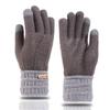 Plush Thick Warm  Gloves Windproof Fleece Gloves Daily Full Finger Gloves  for Winter