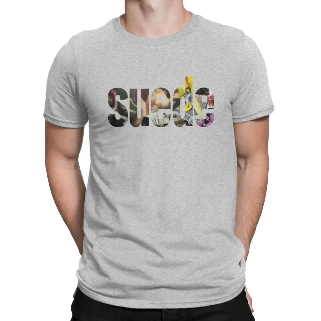 Men T-Shirts Popular British Rock Bands Novelty Pure Cotton Tee Shirt Short Sleeve Suede T Shirts O Neck Clothing Graphic