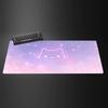 Neon Cat Starry Sky Mouse Pad Computer Accessories Office Game L Table Mats Rubber Antislip Gaming Keyboard Mousepads Desk Pads