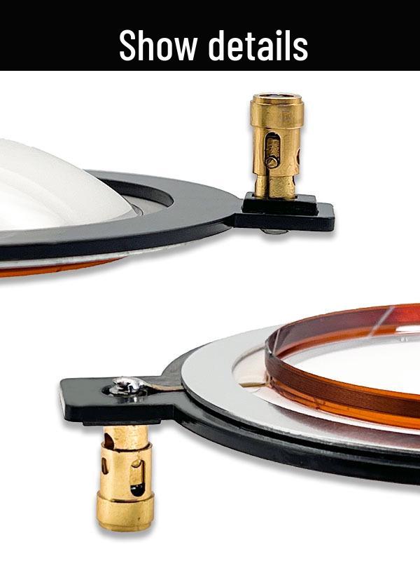 75 Core Tweeter Diaphragm with 74.5mm Voice Coil, Polymer Round & Flat Wire, Stage Speaker Accessory