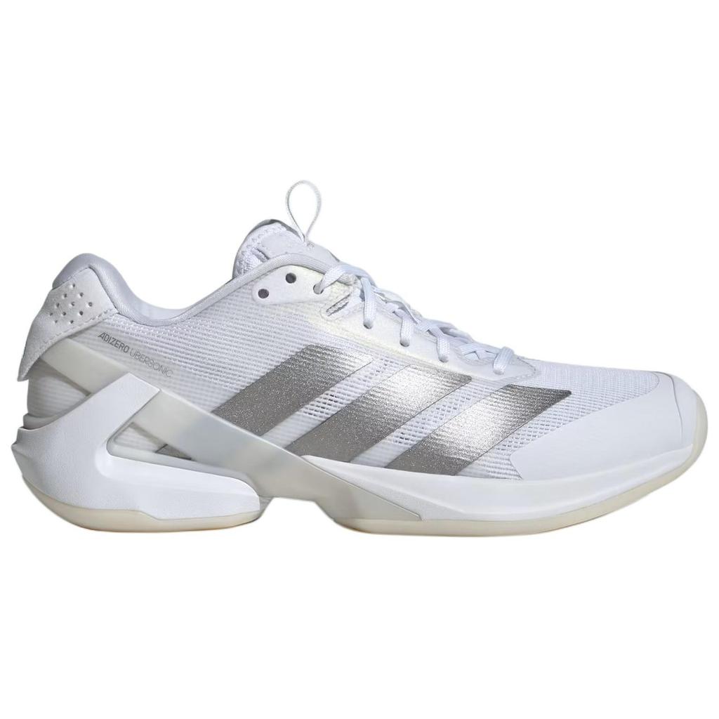 Adidas Adizero Ubersonic 5 Comfortable Versatile Low-Top Tennis Shoes Women Sneakers White Silver IH8103