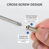 10-100pcs Partition Bracket Screw Cross Self-tapping Screw with Cover Cabinet Board Laminate Support Wardrobe Glass Partition Nail