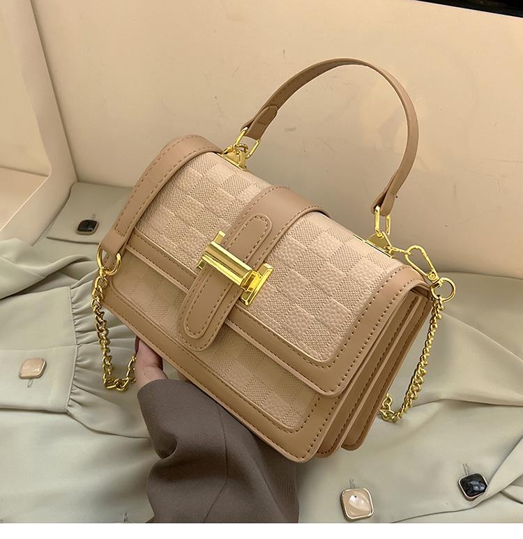 2023 European & American Retro Women's Shoulder Bag Crossbody Handbag - Fashionable Temperament Small Square Bag