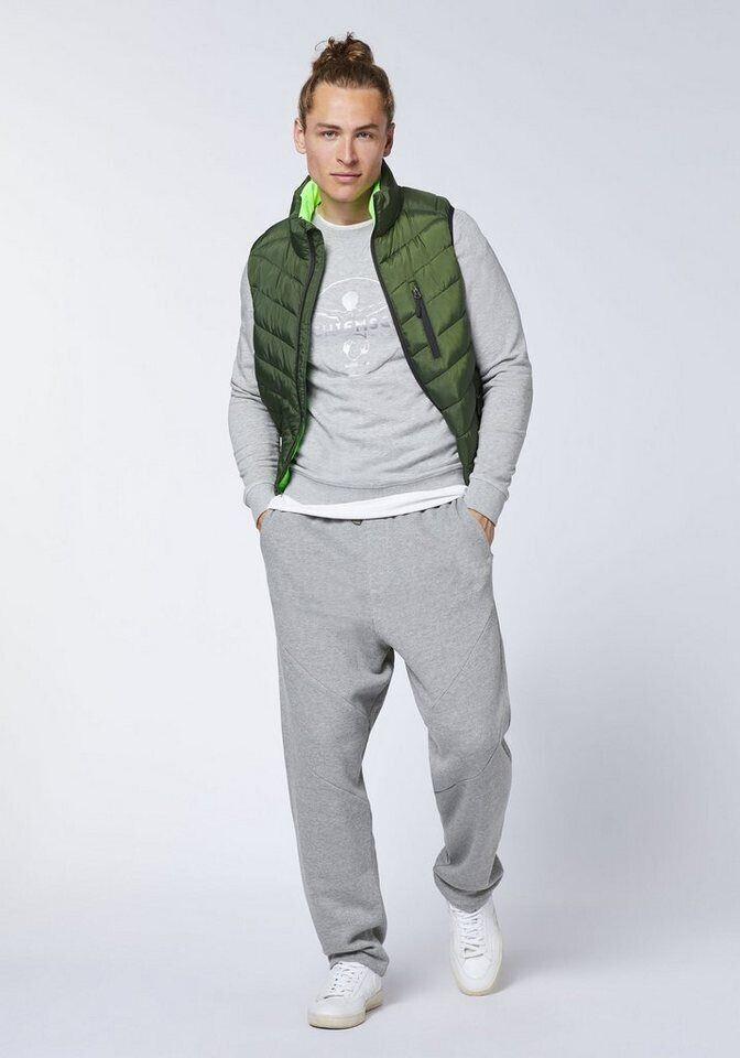 Winter Jacket Chiemsee - Men's Vest with Lining Made of Fashionable Quilted Material (22213201) Green Kombu