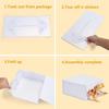 2pcs White Gift Boxes with Lid and Ribbon Collapsible Rectangle Gift Wrap Box Treat Boxes for Present Birthday Wedding Bridesmaid Proposal Box