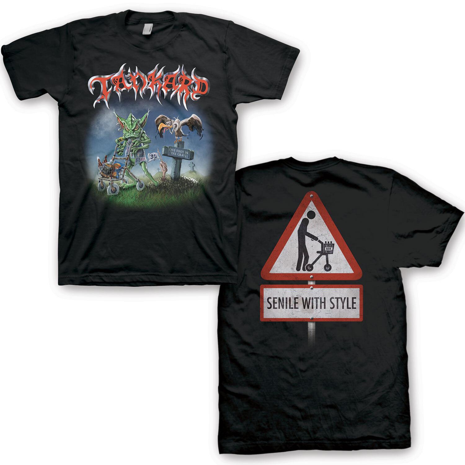 Tankard One Foot In The Grave 100% Cotton T-shirt Mens Tees Top 2XL