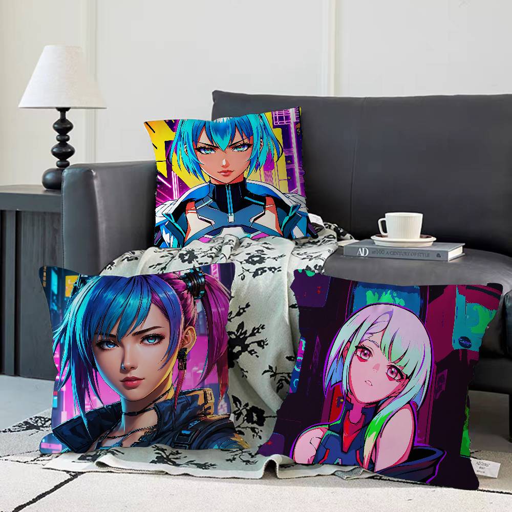 Cyberpunk Lucy Pillowcases Home Bedding Decorative Pillow Cover Wedding Super Soft Pillow Case