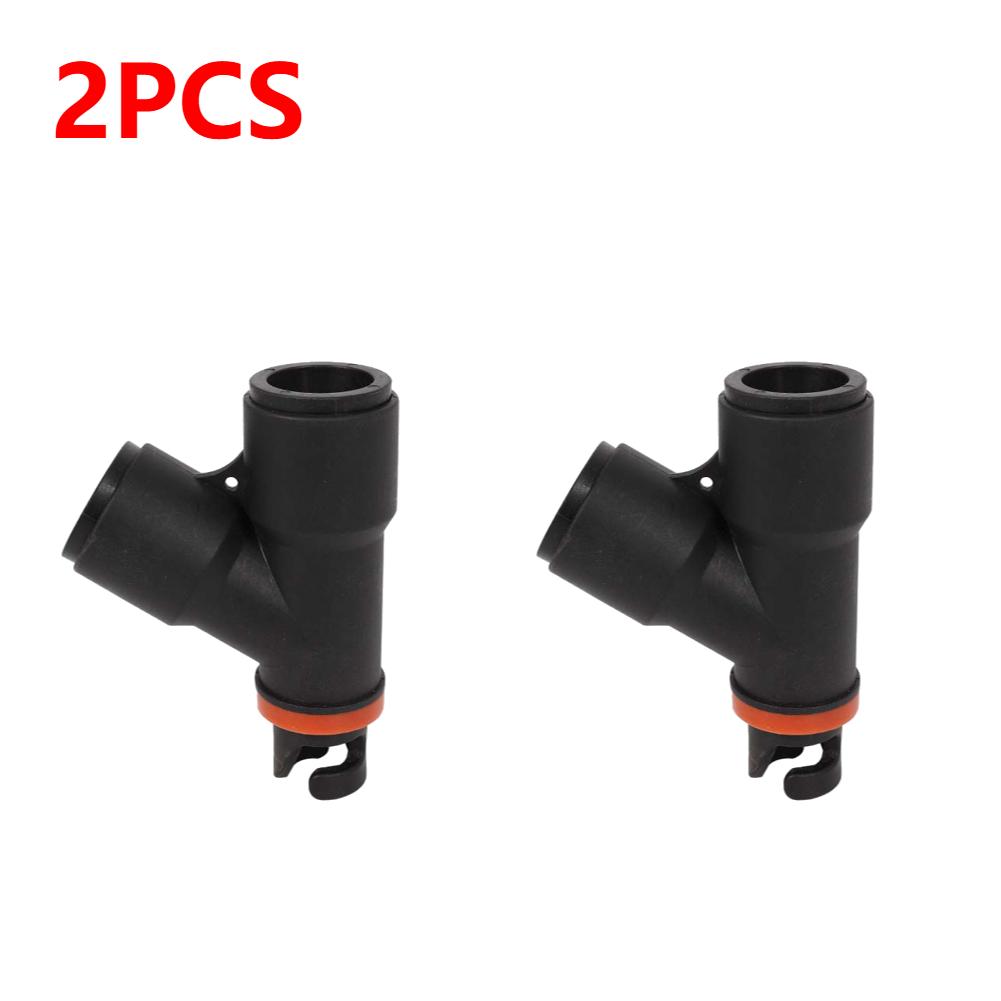 Air Valve Adapter Inflatable Rowing Rubber Boat Paddle Canoe Kayak Air Valve Pump Compressor Converter 2 Head for SUP Board