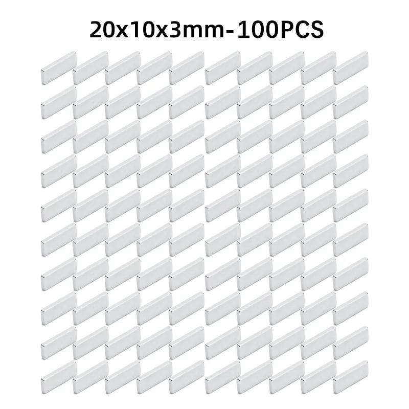 20X10X2 Rectangular Strong Magnetic Force N35 High Strength Neodymium Magnet Suitable Gardening Refrigerator Stickers