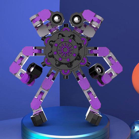 Deformation Spinning Top Portable Stress Relief Fingertip Mechanical Gyro Educational Chain Spinner Sensory Toy Kids Adults Gift