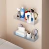 Bathroom Storage Rack Shower Caddy Organizer Load-bearing Easy To Install Suction Cup Strong Wall Floating
