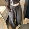 Plus Velvet Thickened Retro Casual Winter Drape Pants