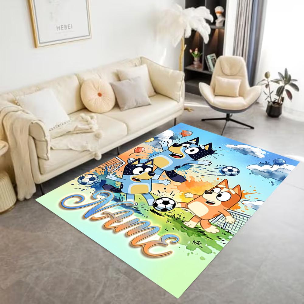 Soccer Fun Personalized Text Area Rug Suitable for Dining Room Hallway Bedrooms Outdoor Anti-slip Rug Office home decor