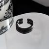 Dark Personality Retro Zircon Cross Bat Open Ring Niche Hip Hop Street Trendy Cool Ring Girl