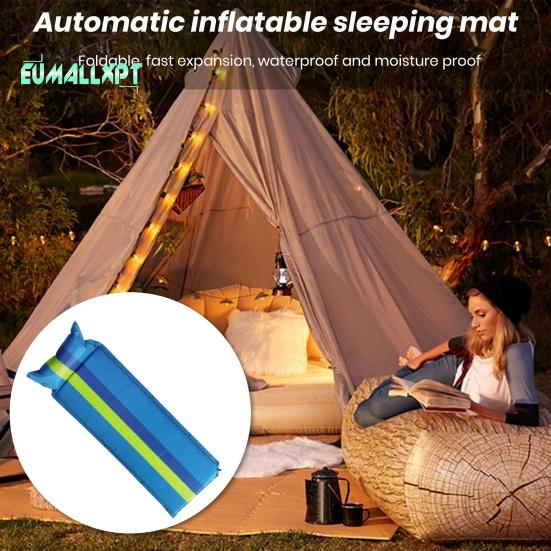 Automatic Inflatable Sleeping Mat Thick Fast Inflated Waterproof Moistureproof Hiking Soft Outdoor Tent Sleeping Mat with Pillow Camping Stuff
