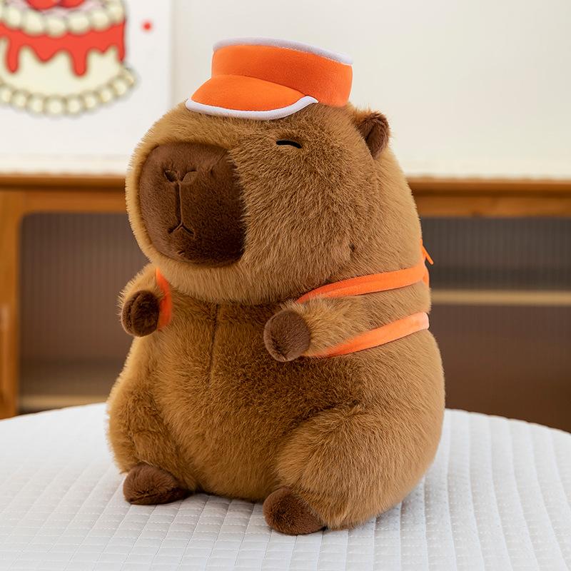 Basketball Backpack Capybara Plush Toy Doll Capibara Doll Doll Children's Gift Hug Pillow