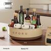 Rotating Kitchen Storage Rack: Large-Capacity Spice and Fruit Organizer